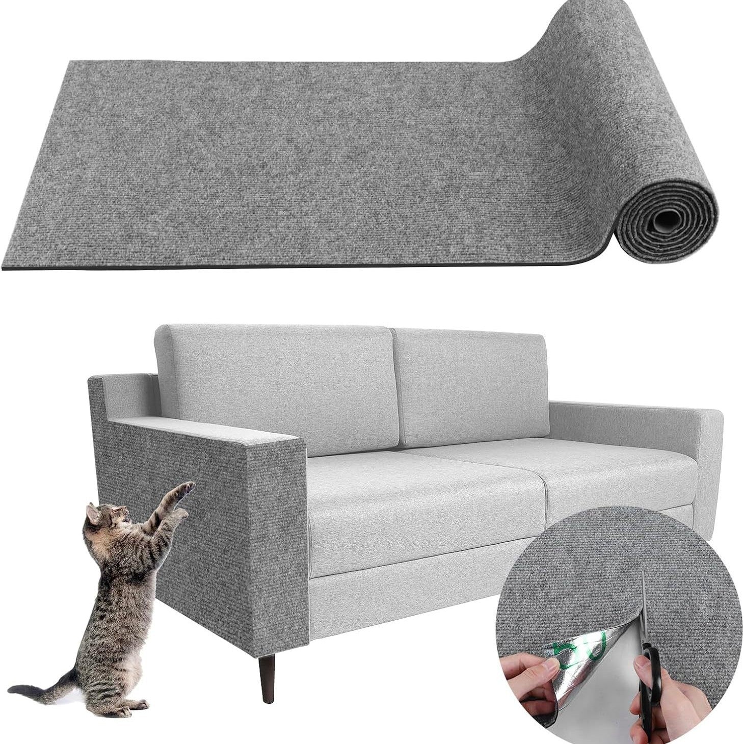 PurrGrip Cat Tree Carpet Mat – Self-Adhesive Climbing Cover