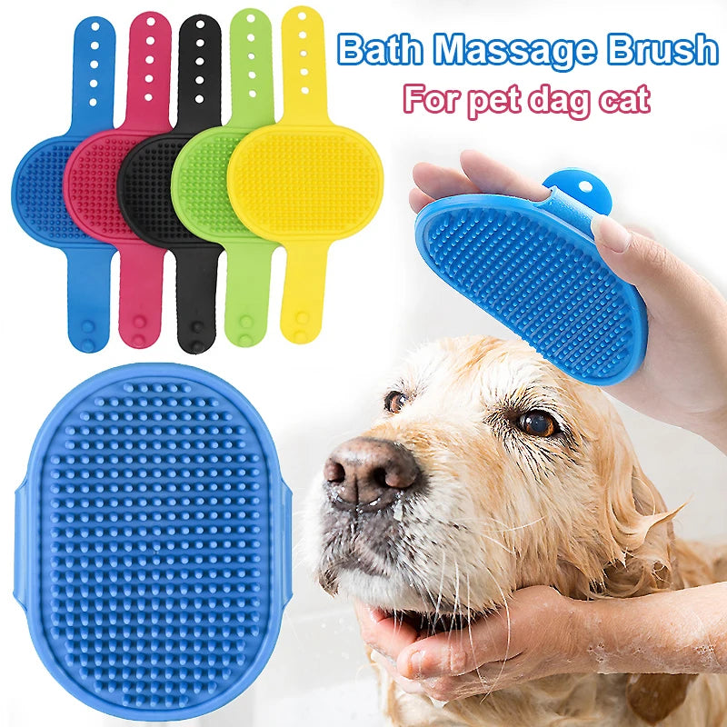SudsyPaws – Silicone Pet Bath & Massage Brush