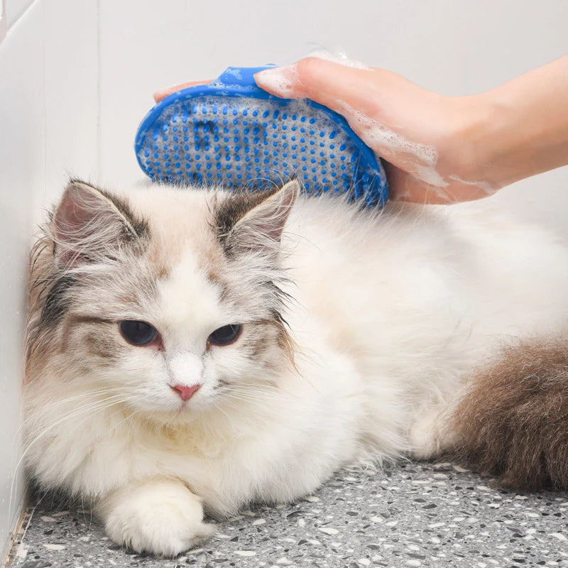 SudsyPaws – Silicone Pet Bath & Massage Brush
