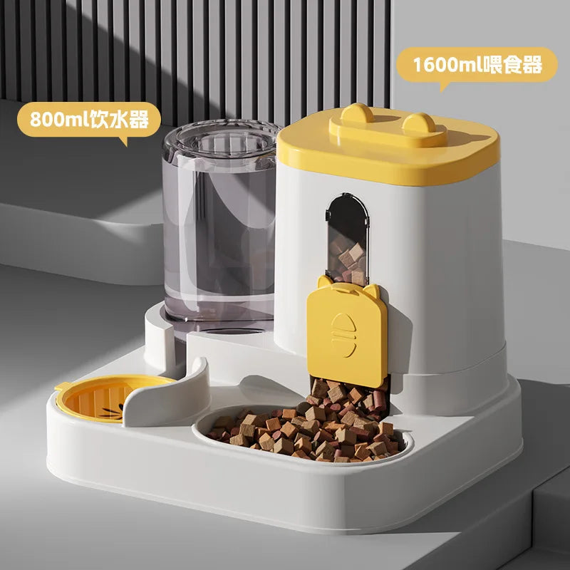 AquaBowl – 2-in-1 Automatic Pet Feeder & Water Dispenser