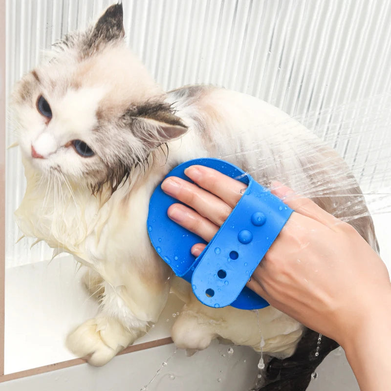 SudsyPaws – Silicone Pet Bath & Massage Brush