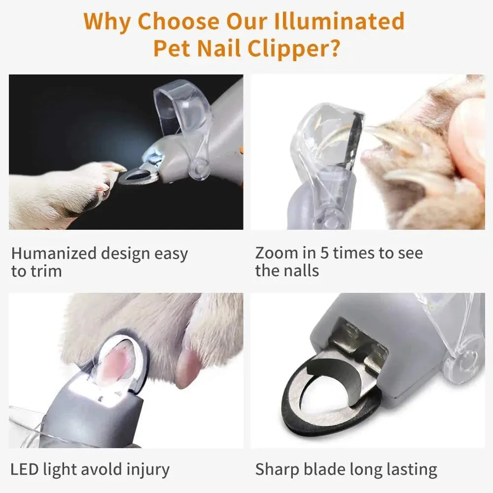 ClearCut – Coupe-ongles à LED pour chiens et chats
