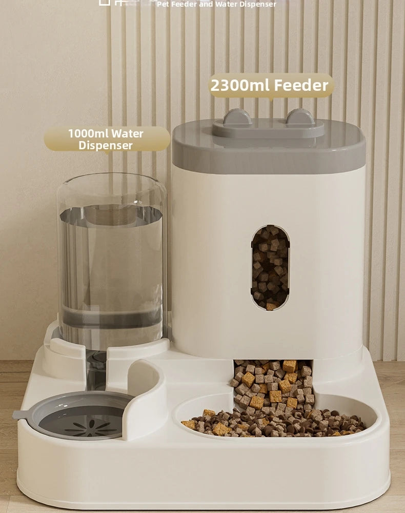 AquaBowl – 2-in-1 Automatic Pet Feeder & Water Dispenser